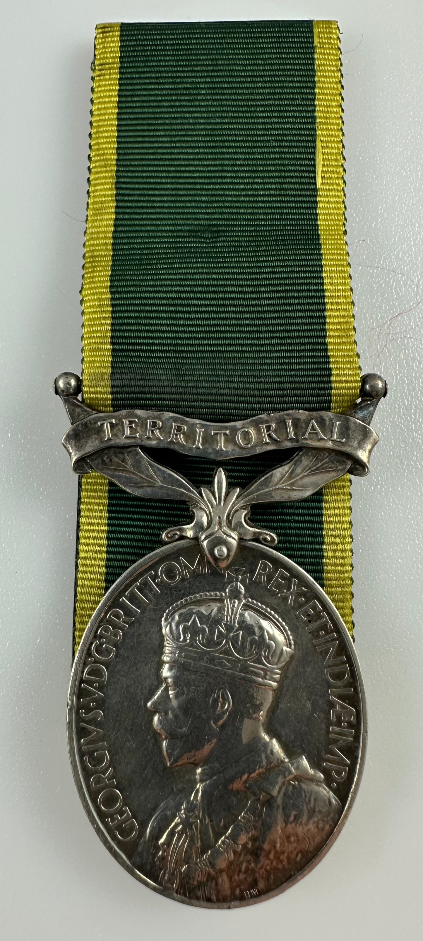 WWI/WWII Efficiency Medal - Cartridge - 10th Manchester Regiment