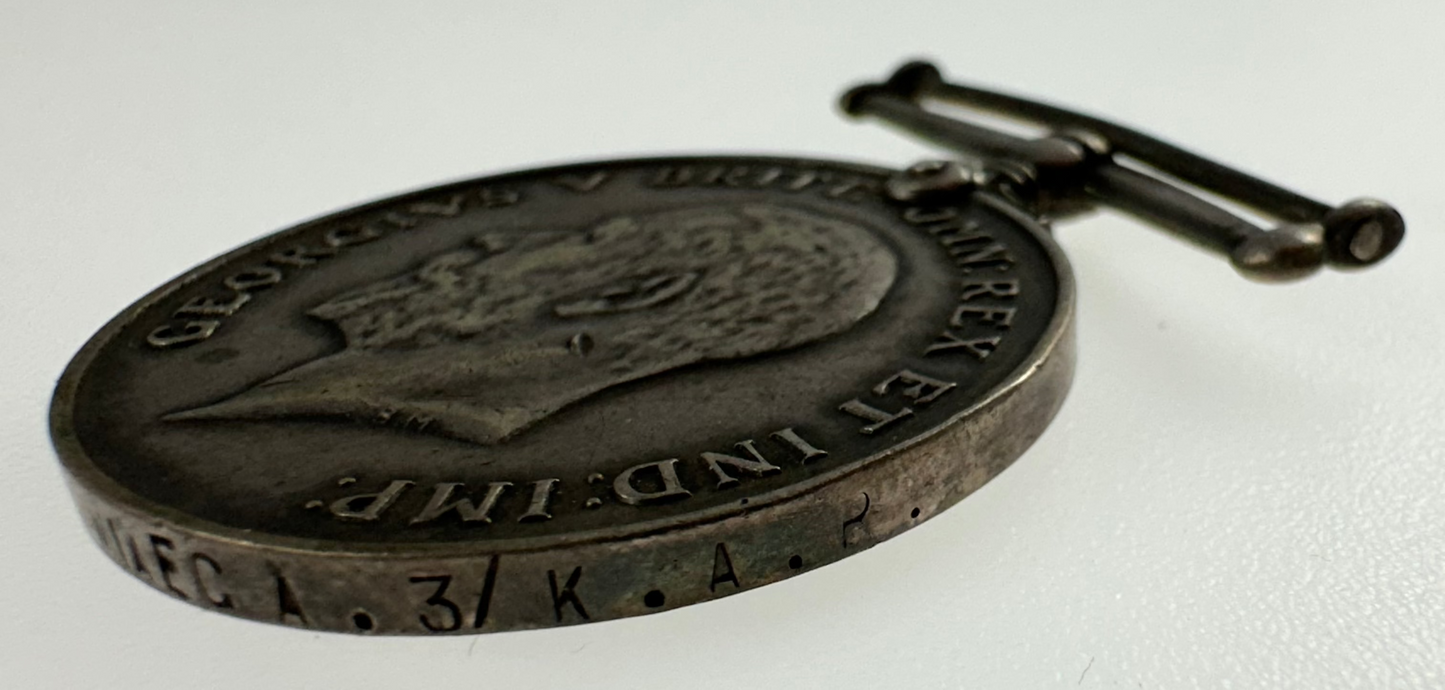 WWI British War Medal - 3rd King's African Rifles - Miaega