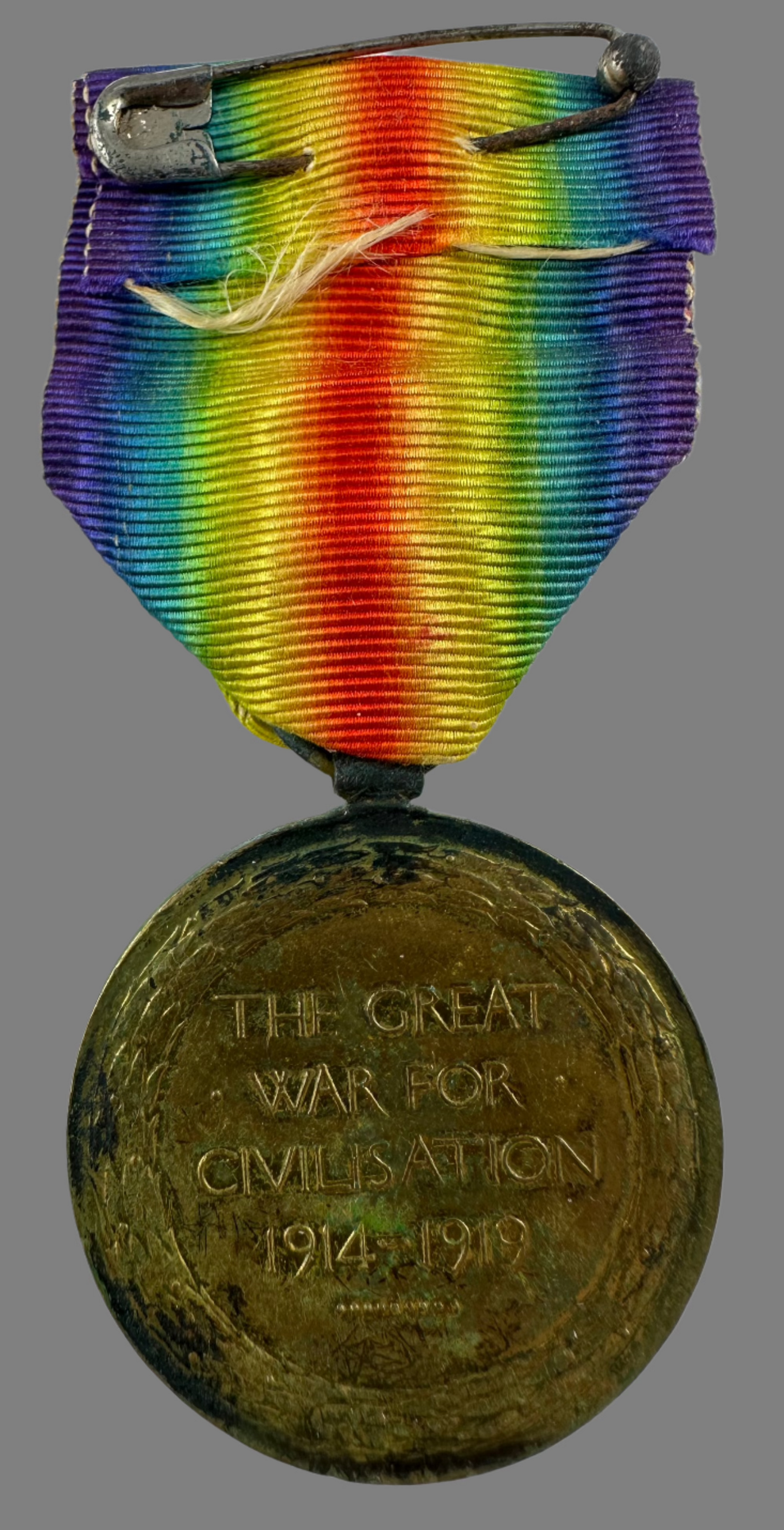 WWI Victory Medal - Royal Scots - Lindsay - KIA Ypres 1915