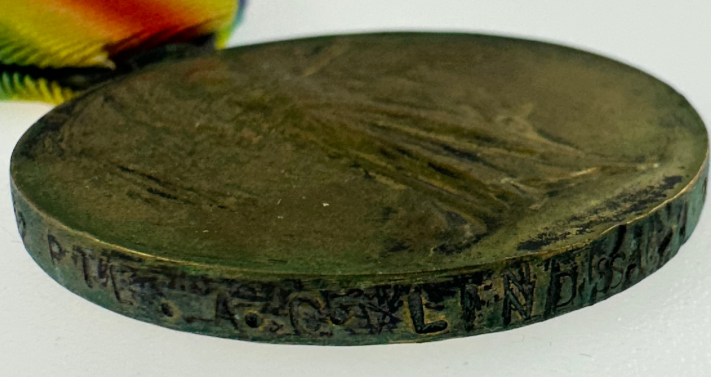 WWI Victory Medal - Royal Scots - Lindsay - KIA Ypres 1915