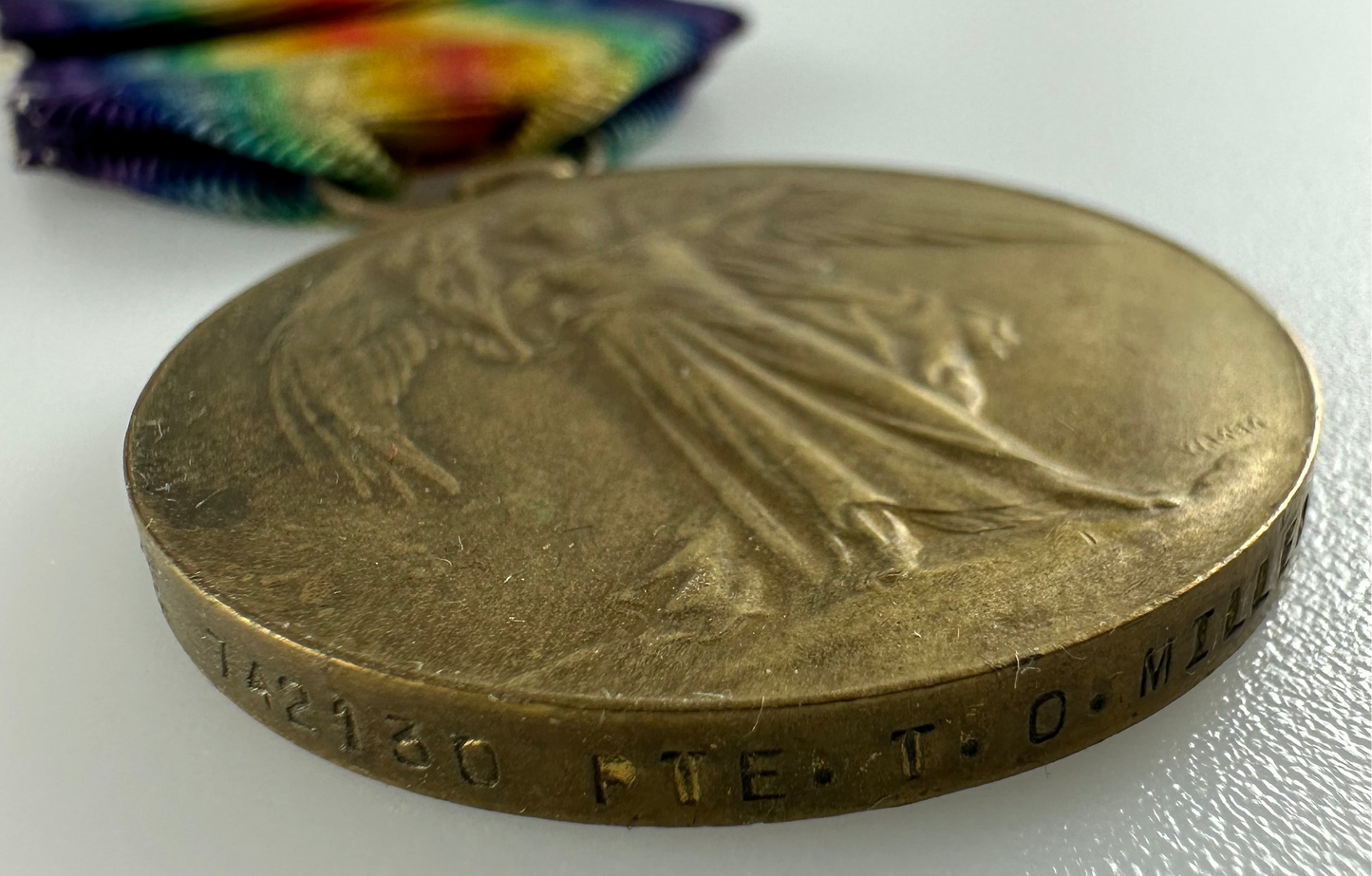 WWI Victory Medal - 26th Canadian Infantry Battalion - Miller
