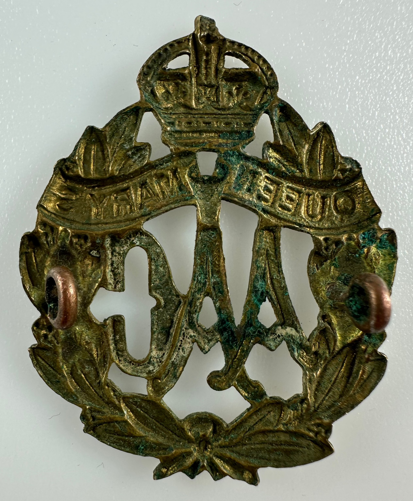 British WWI - Queen Mary's Army Auxiliary Corps Cap Badge