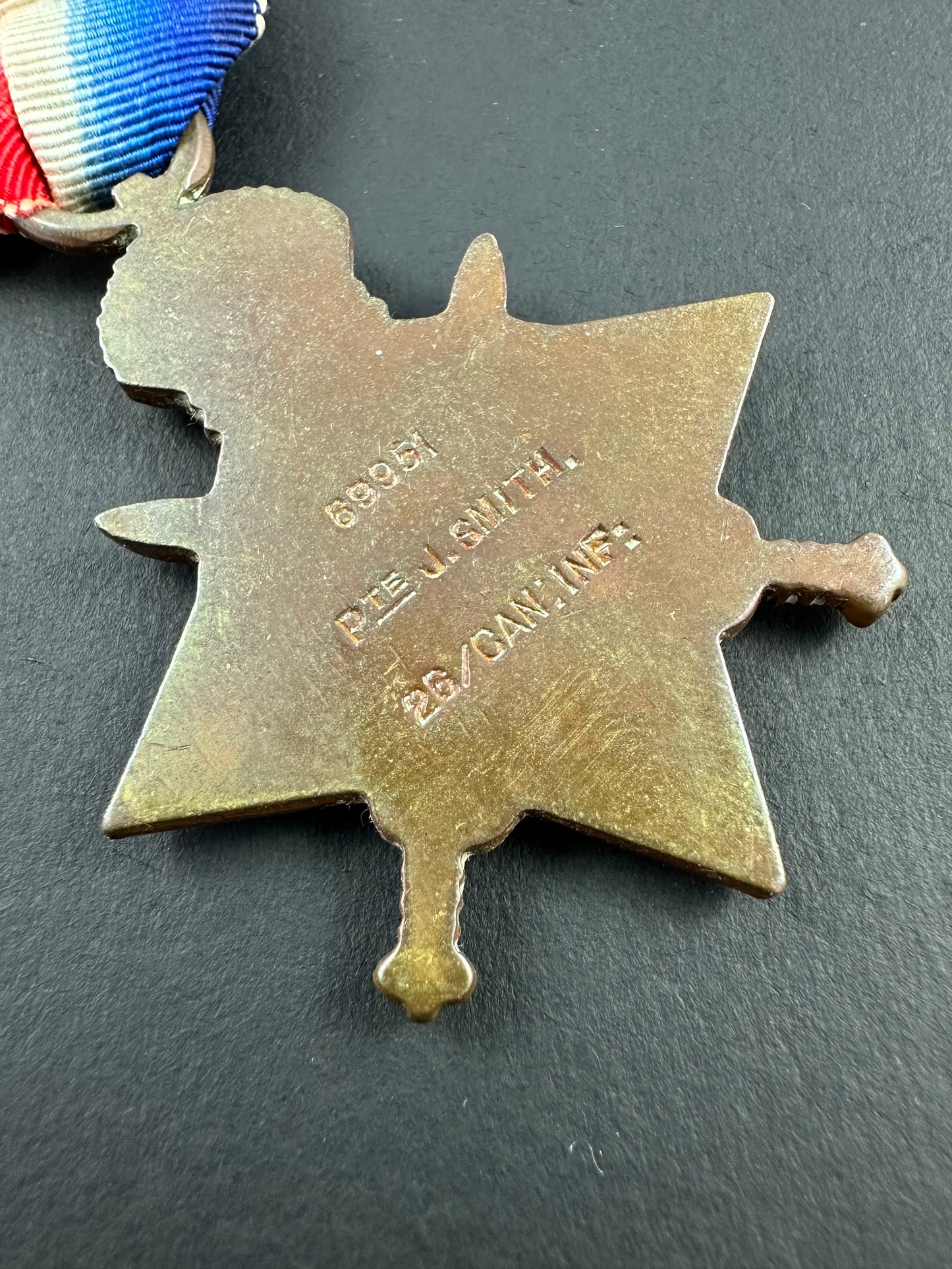 WWI 1914-15 Star - 26th Canadian Infantry Battalion - Smith