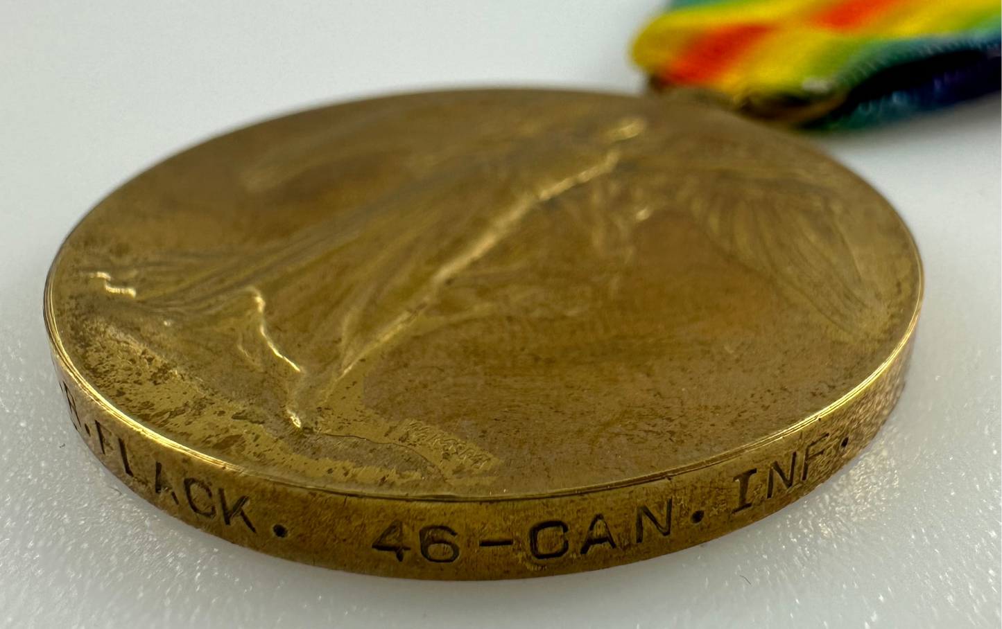 WWI Victory Medal - 46th Canadian Infantry Battalion - Flack - Severely Wounded - Amputee