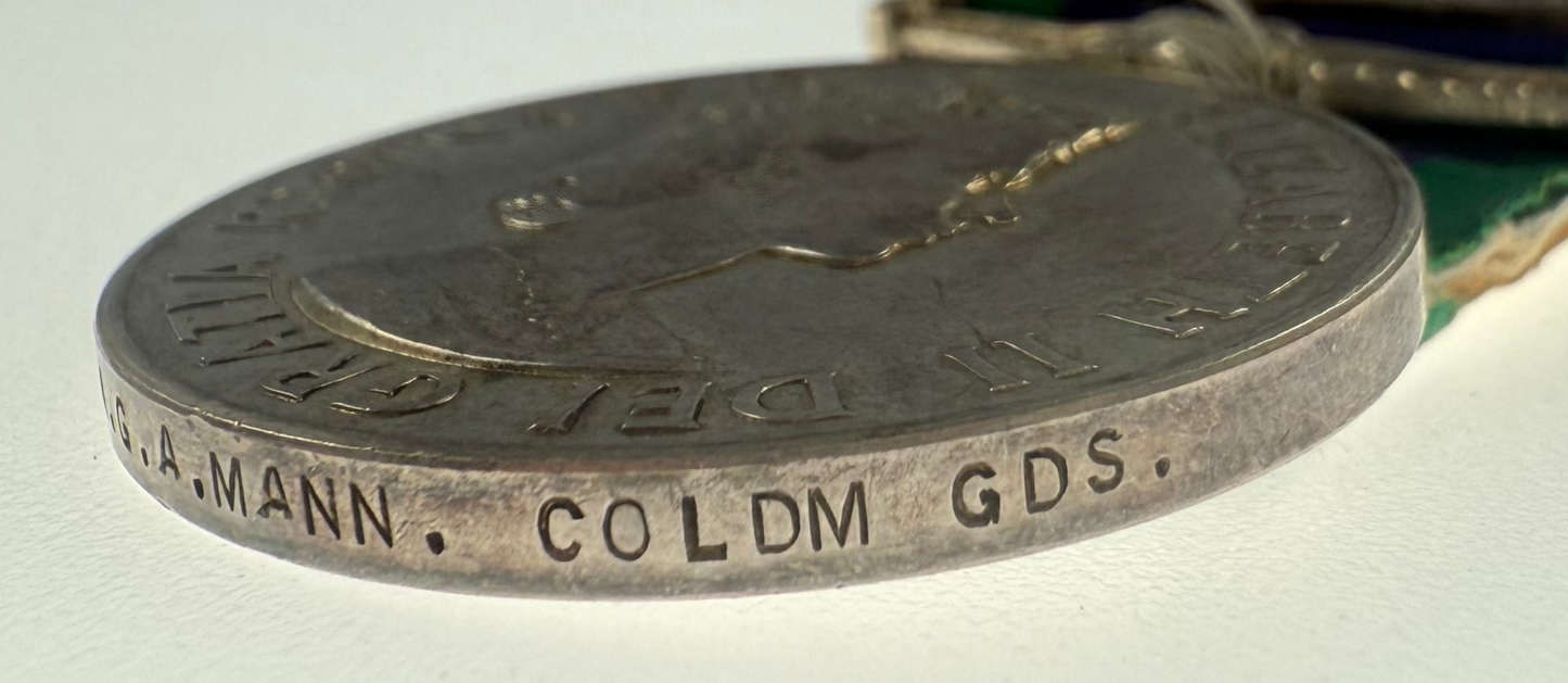 British - General Service Medal (1962) - South Arabia - Coldstream Guards - Mann