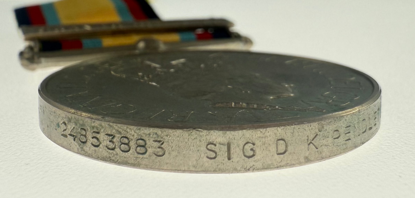 British - Gulf Medal 1990-91 - Royal Signals - Pendleton