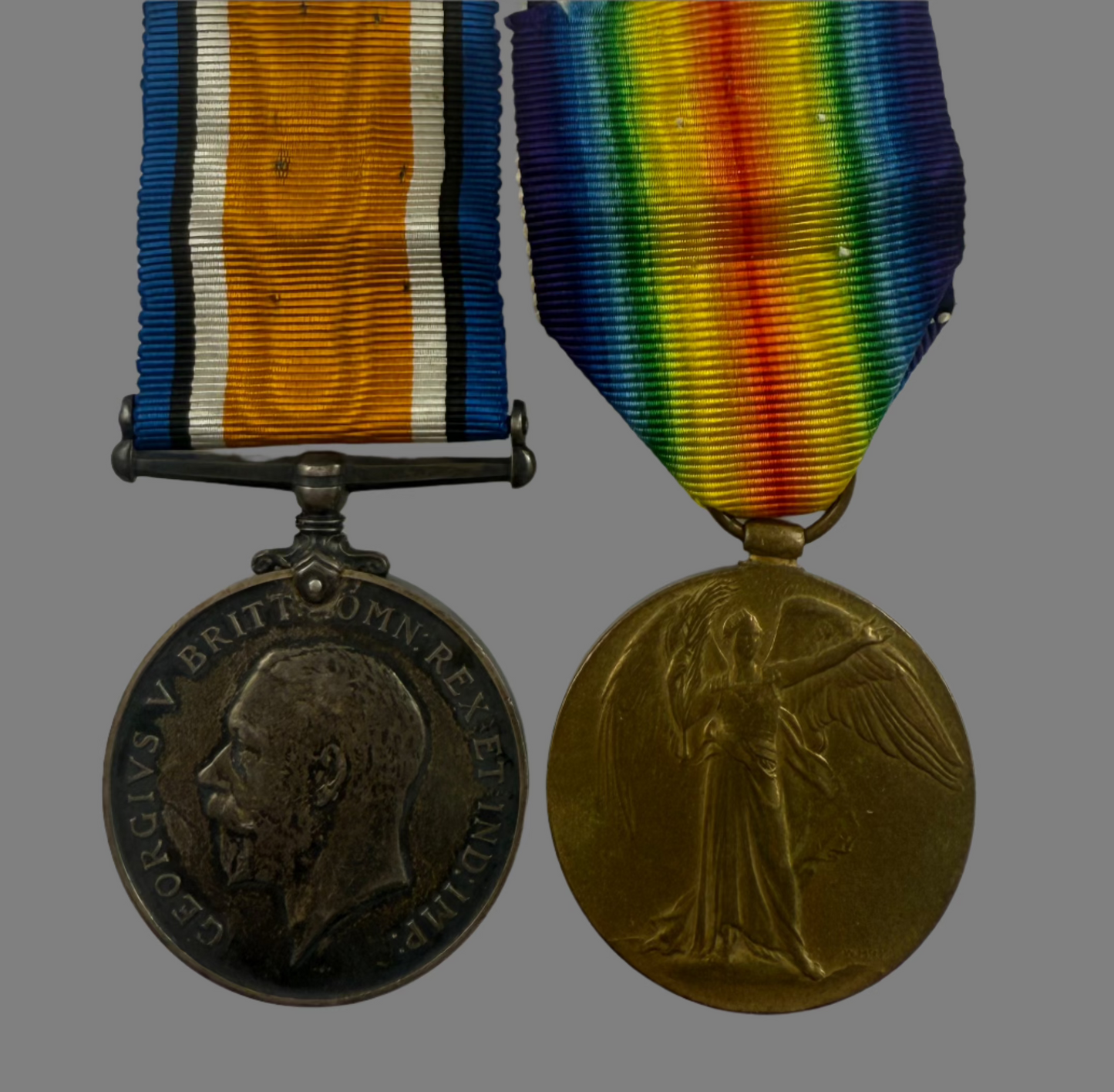 WWI Medal Pair to 4th Canadian Infantry Battalion - Teague