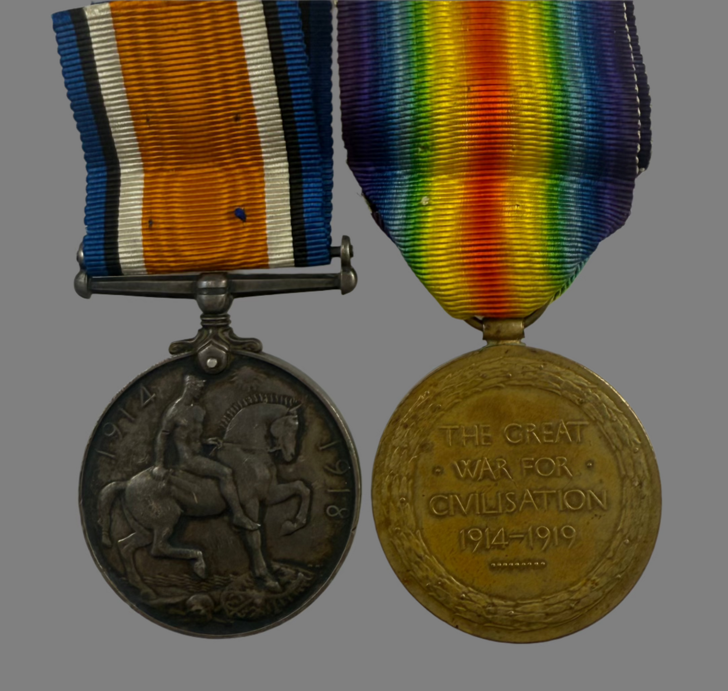 WWI Medal Pair to 58th Canadian Infantry Battalion - Stephenson