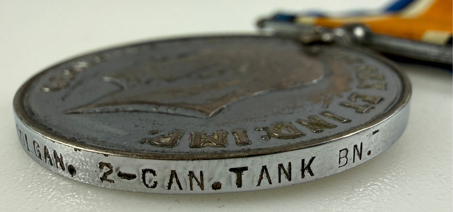 Canadian – WWI – British War Medal – 2nd Canadian Tank Battalion – Colgan