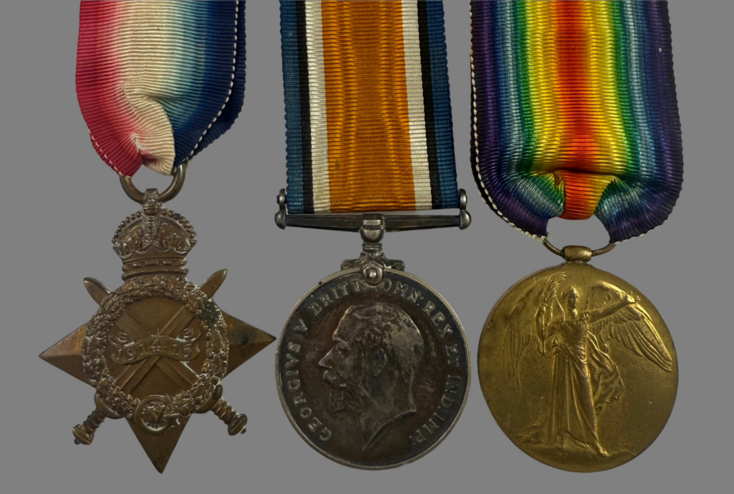WWI 1914-15 Medal Trio to Princess Patricia's Canadian Light Infantry (P.P.C.L.I.) - NWMP - Donaldson - NWMP Service - KIA Frezenberg