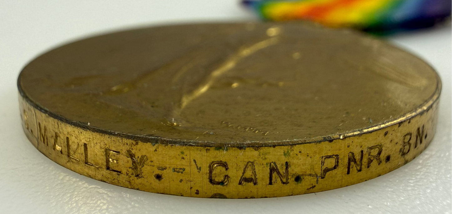 Canadian – WWI – Victory Medal – Canadian Pioneer Battalion – Malley