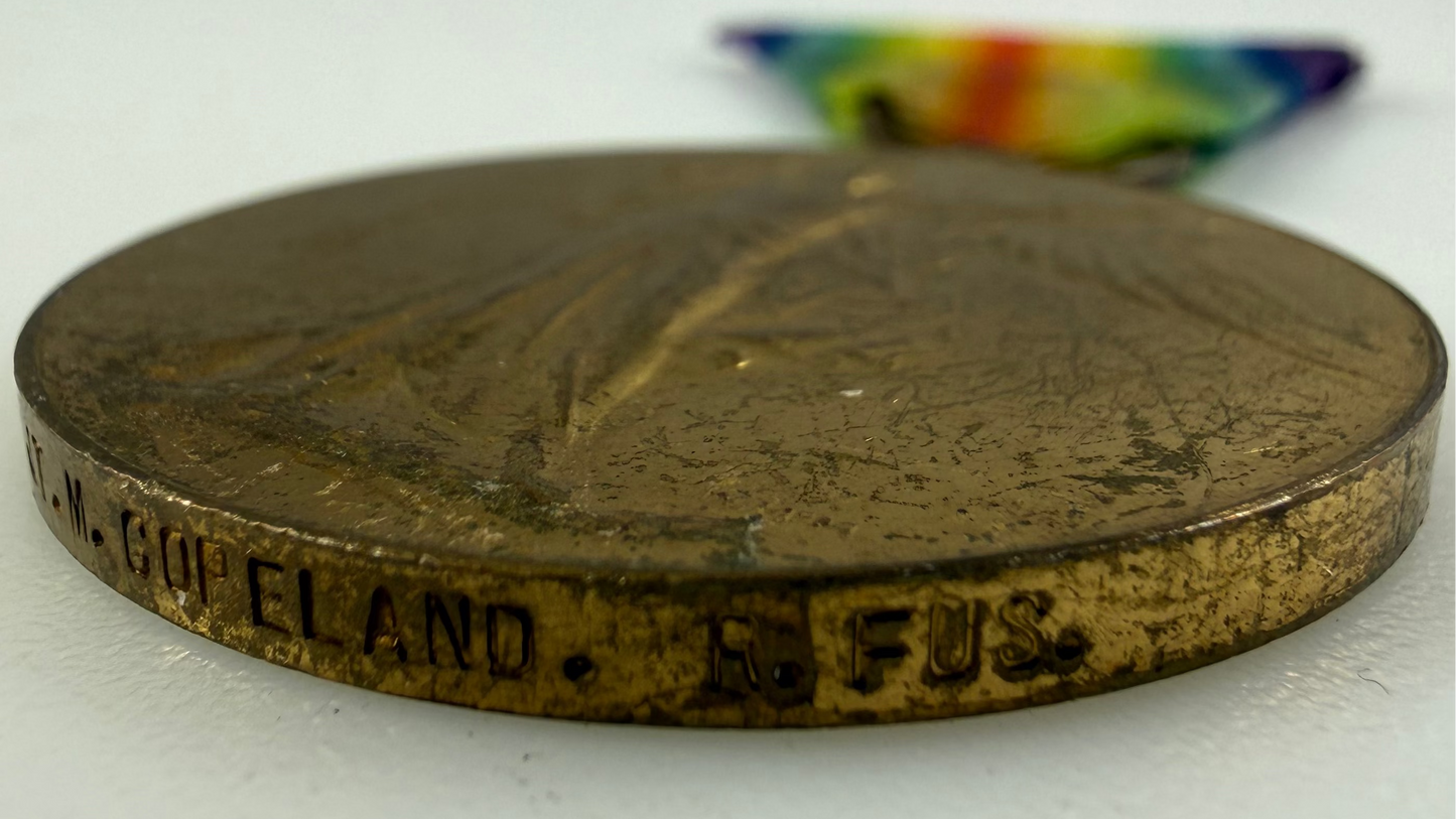 British – WWI – Victory Medal – Jewish Legion – Royal Fusiliers – NCO - Copeland