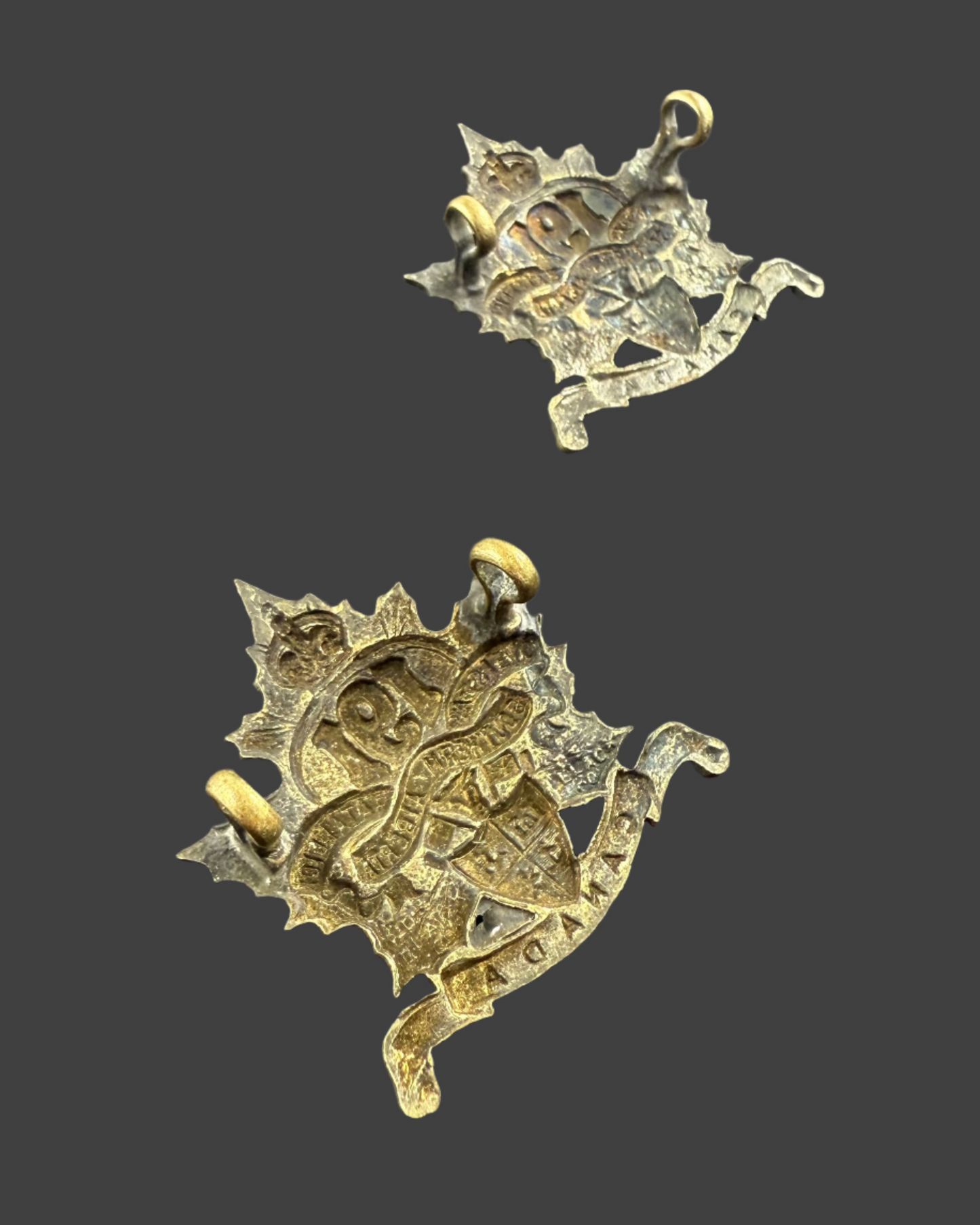 WWI - CEF Collar Badges - 191st Canadian Infantry Battalion (South Alberta Regiment)