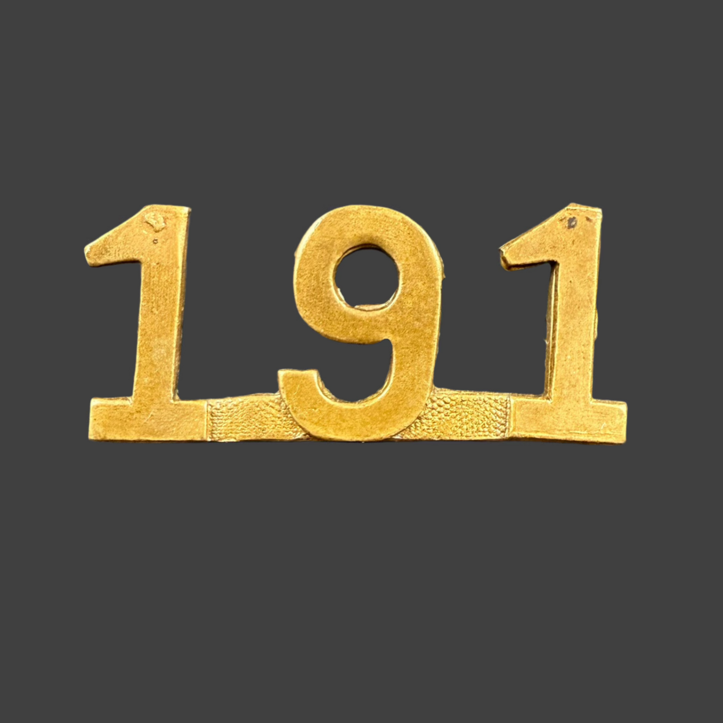 WWI - CEF Shoulder Numeral - 191st Canadian Infantry Battalion (South Alberta Regiment)
