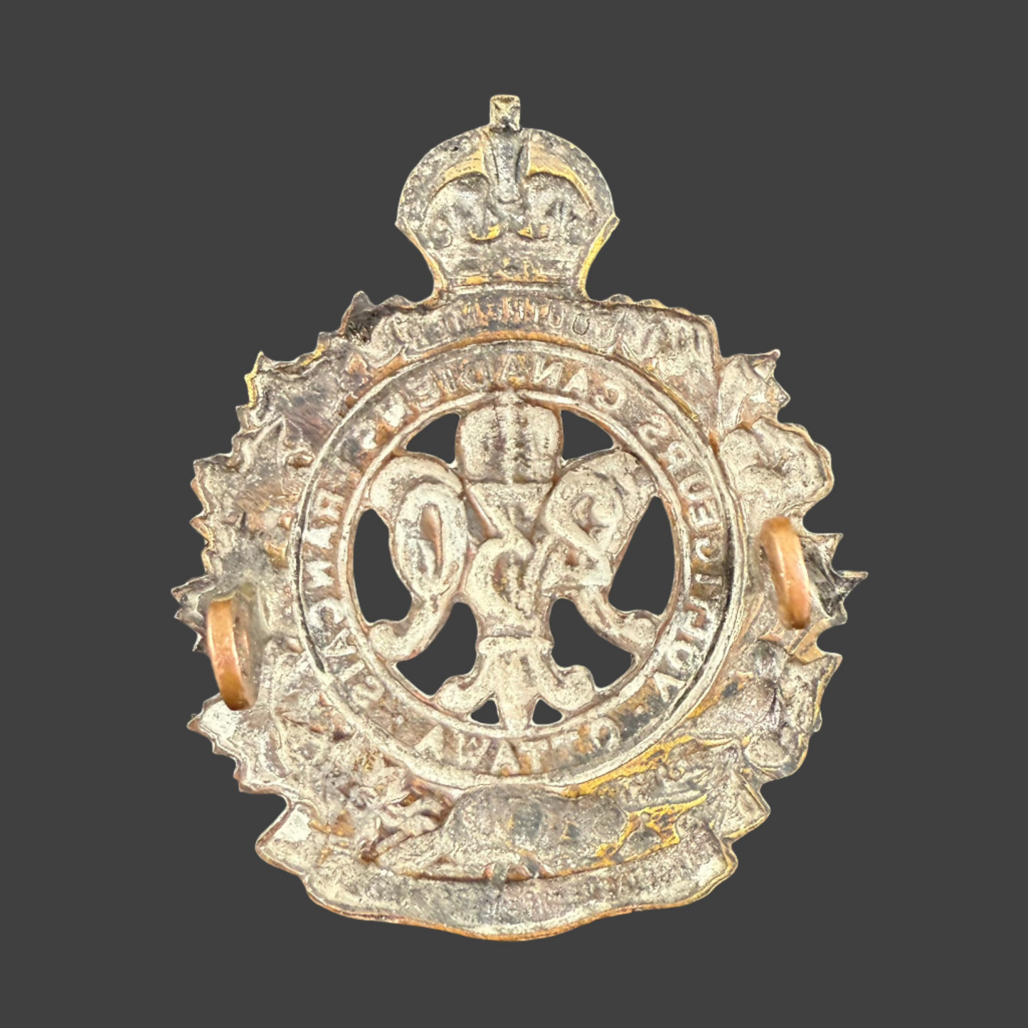 WWI - CEF Cap Badge - 230th Canadian Infantry Battalion (Voltigeurs Canadien Francais)