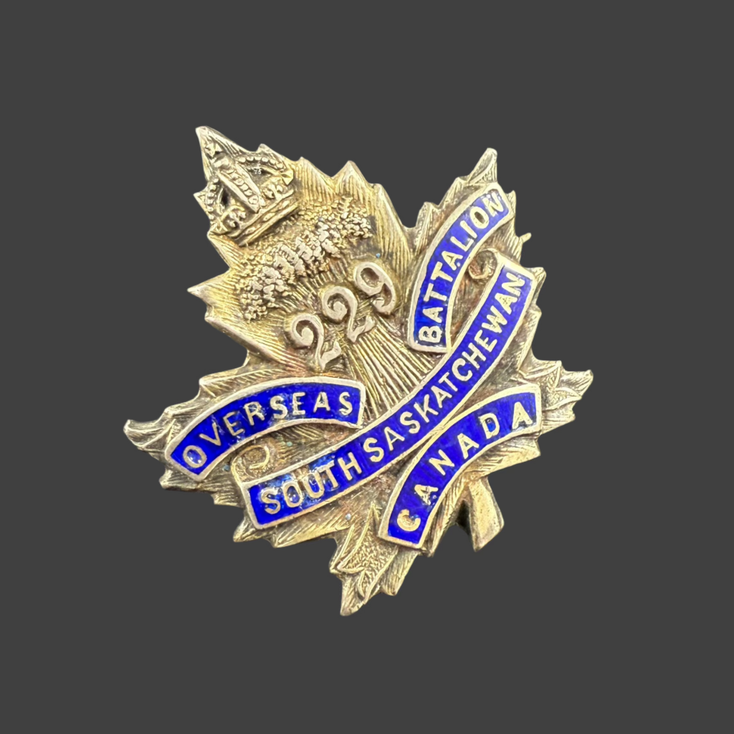 WWI - CEF Sweetheart Pin - 229th Canadian Infantry Battalion (South Saskatchewan)