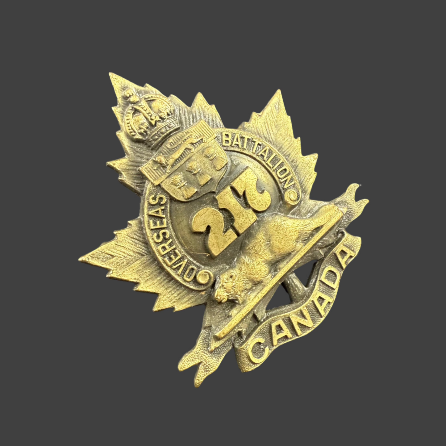 WWI - CEF Cap Badge - 217th Canadian Infantry Battalion (Qu'Appelle Battalion)