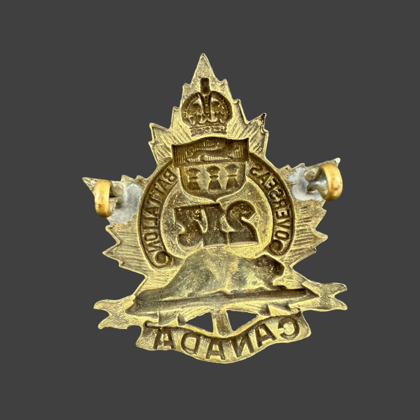 WWI - CEF Cap Badge - 217th Canadian Infantry Battalion (Qu'Appelle Battalion)