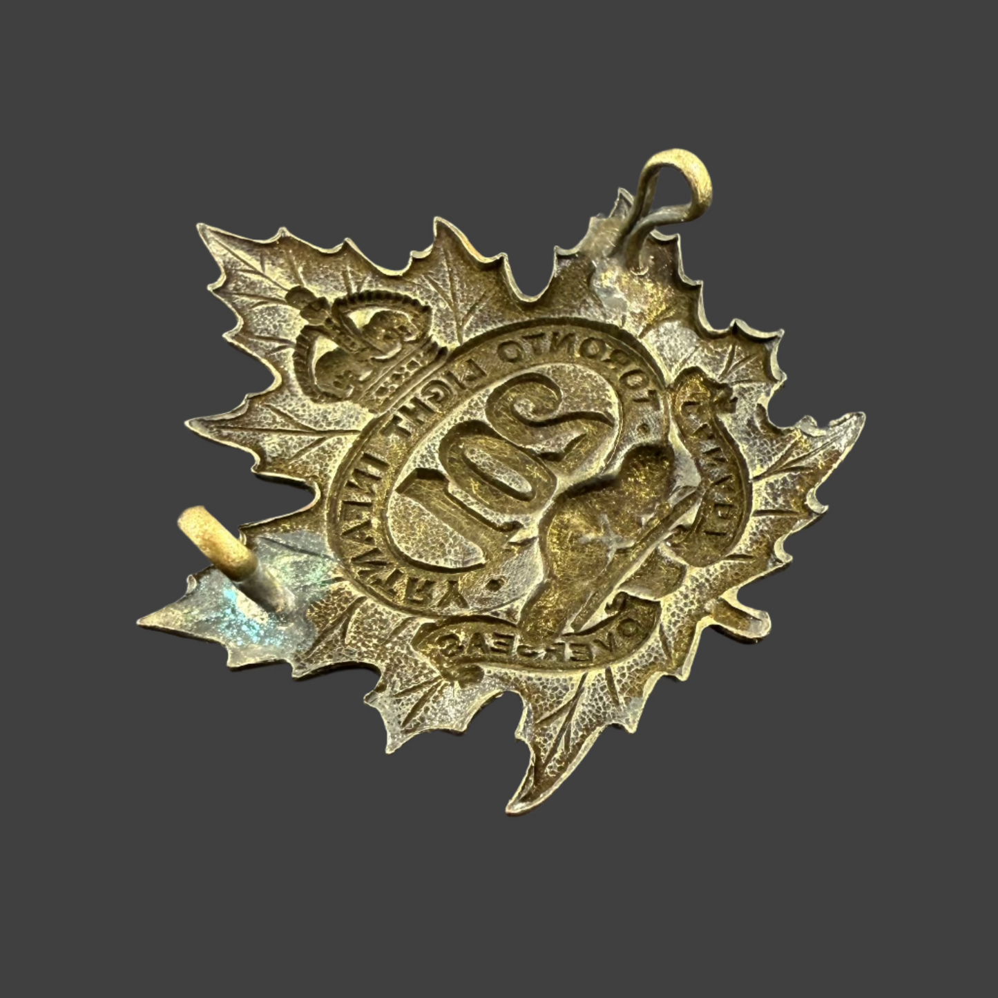 WWI - CEF Cap Badge - 201st Canadian Infantry Battalion (Toronto Light Infantry)