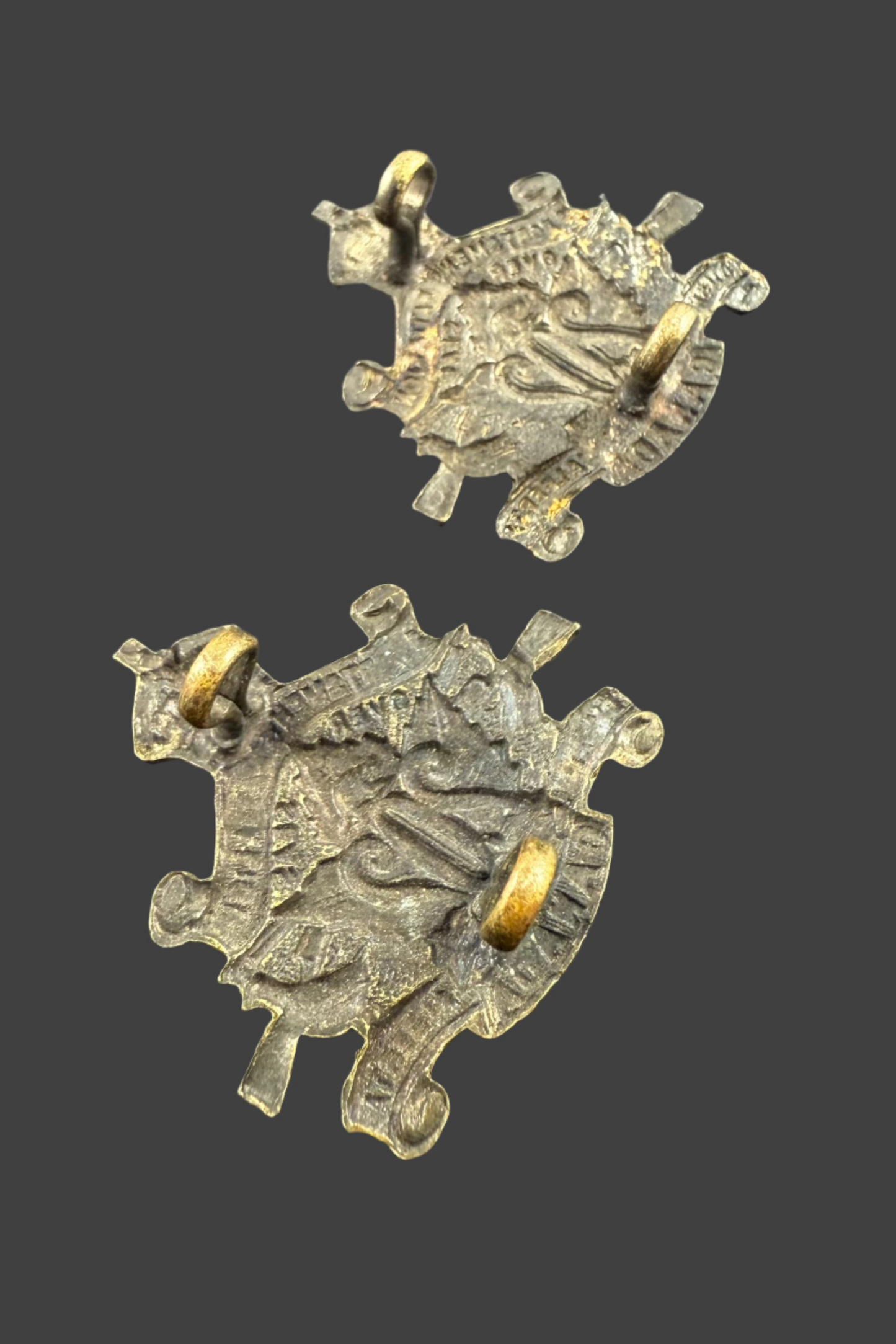 WWI - CEF Collar Badges - 202nd Canadian Infantry Battalion (Edmonton Sportsmen's Battalion)