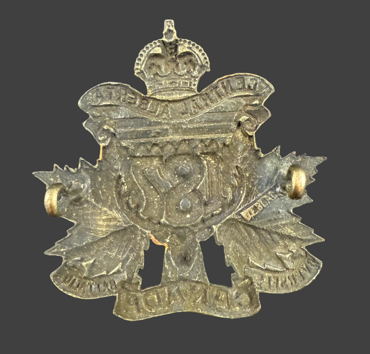 WWI - CEF Cap Badge - 187th Canadian Infantry Battalion (Central Alberta)
