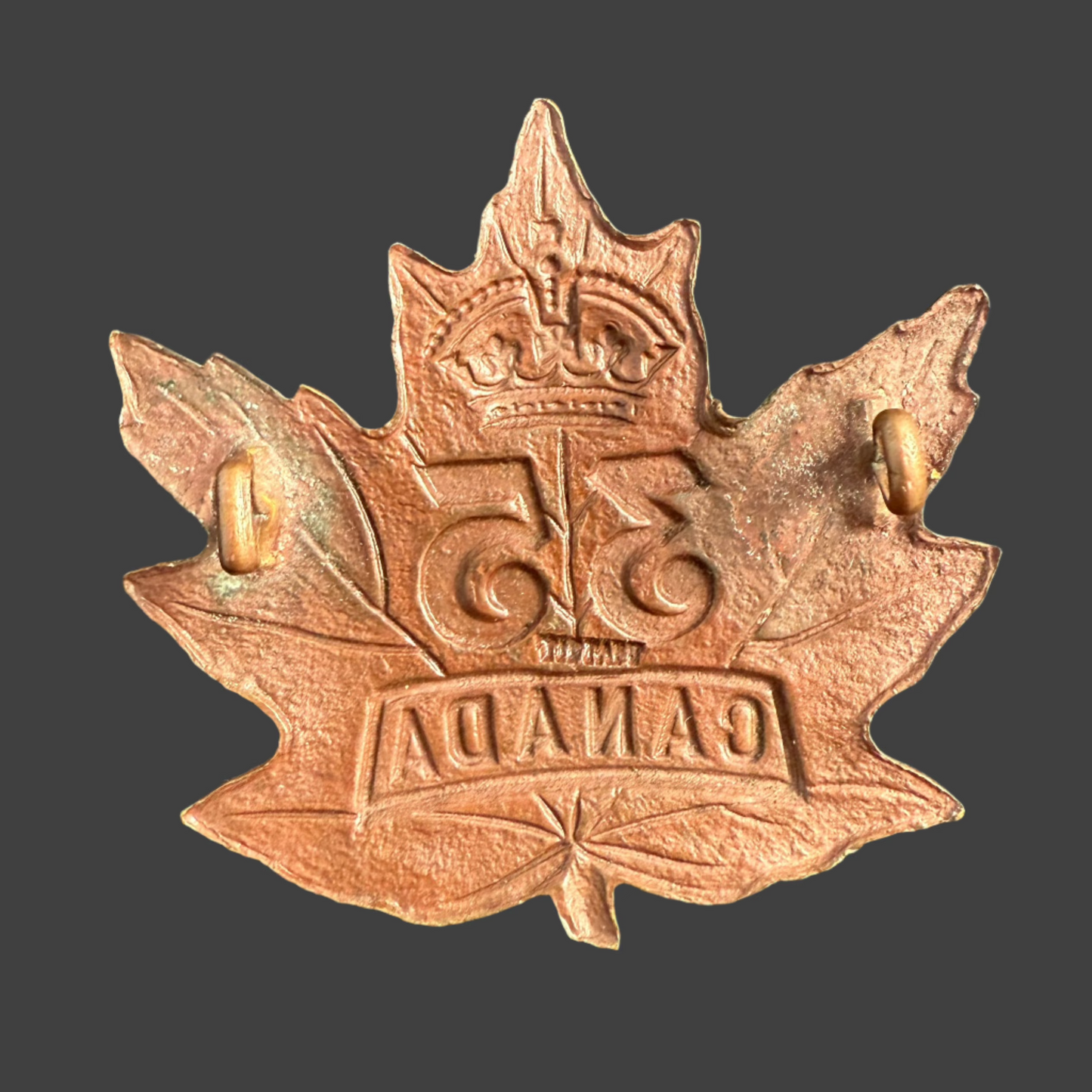 WWI - CEF Cap Badge - 35th Canadian Infantry Battalion (Toronto) - Tiptaft