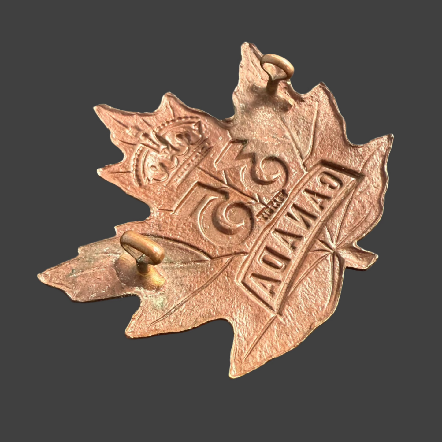 WWI - CEF Cap Badge - 35th Canadian Infantry Battalion (Toronto) - Tiptaft