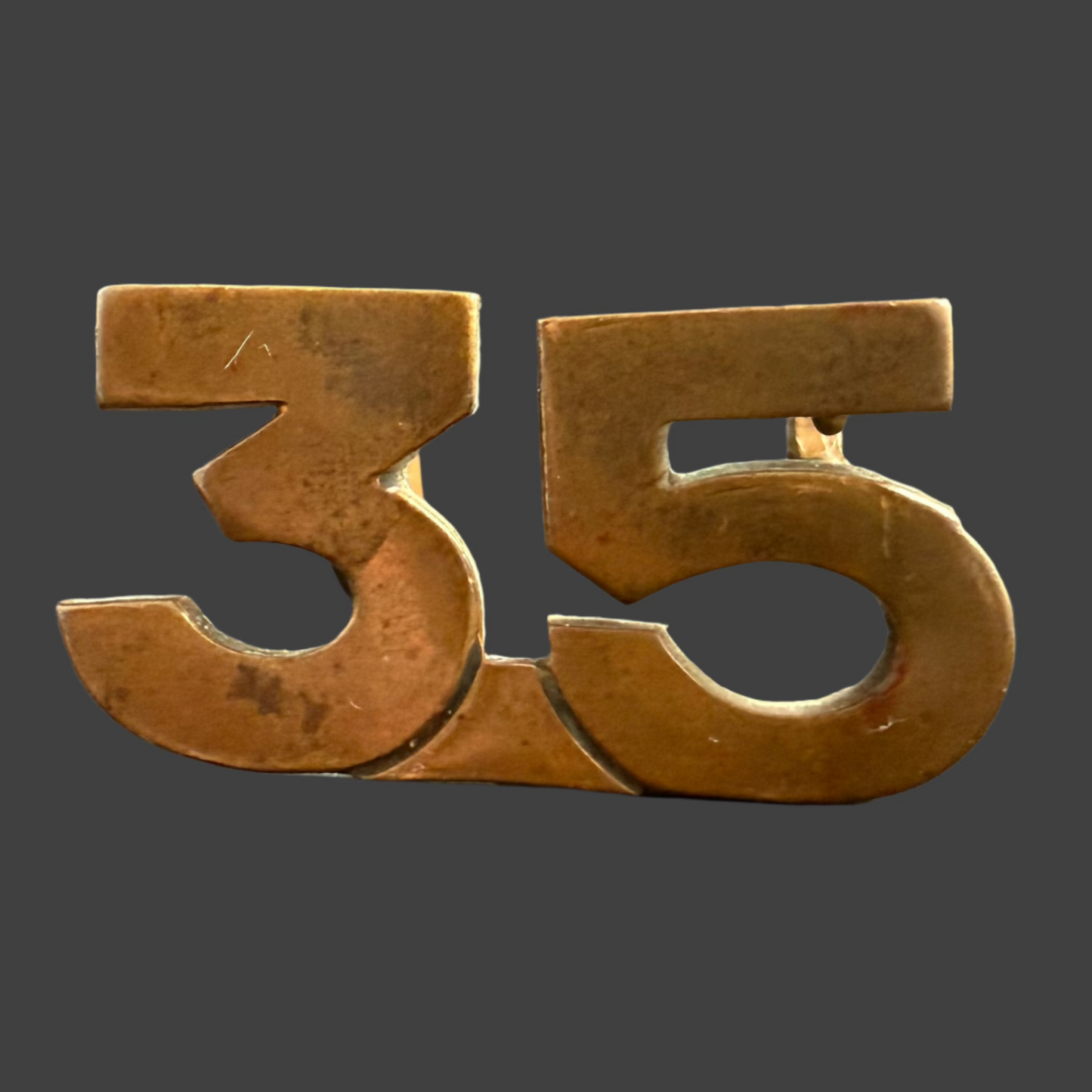 WWI - CEF Shoulder Numeral - 35th Infantry Battalion (Toronto) (Ellis)