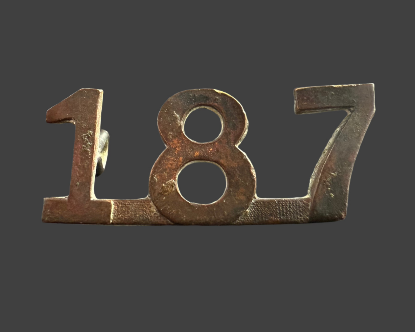 WWI - CEF Shoulder Numeral - 187th Infantry Battalion (Central Alberta)