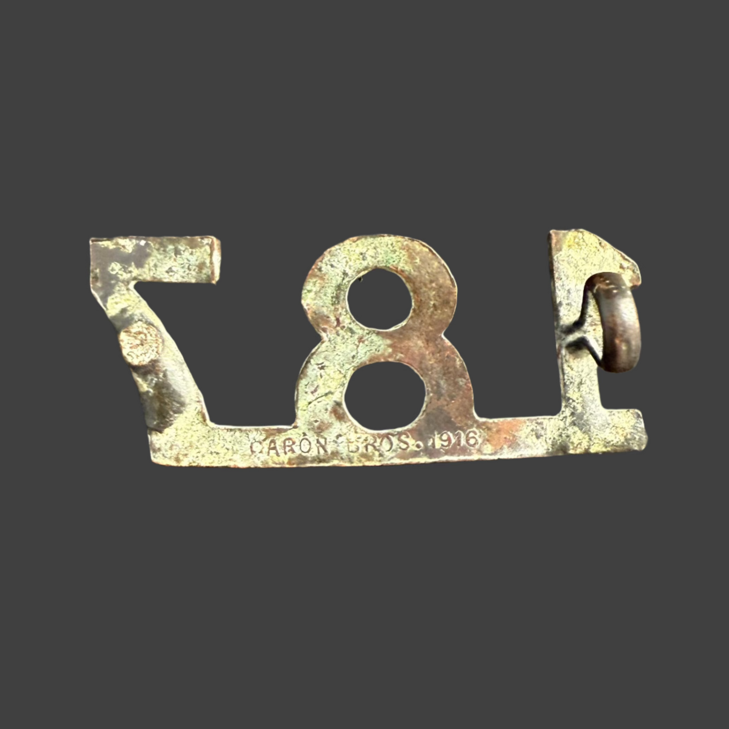 WWI - CEF Shoulder Numeral - 187th Infantry Battalion (Central Alberta)