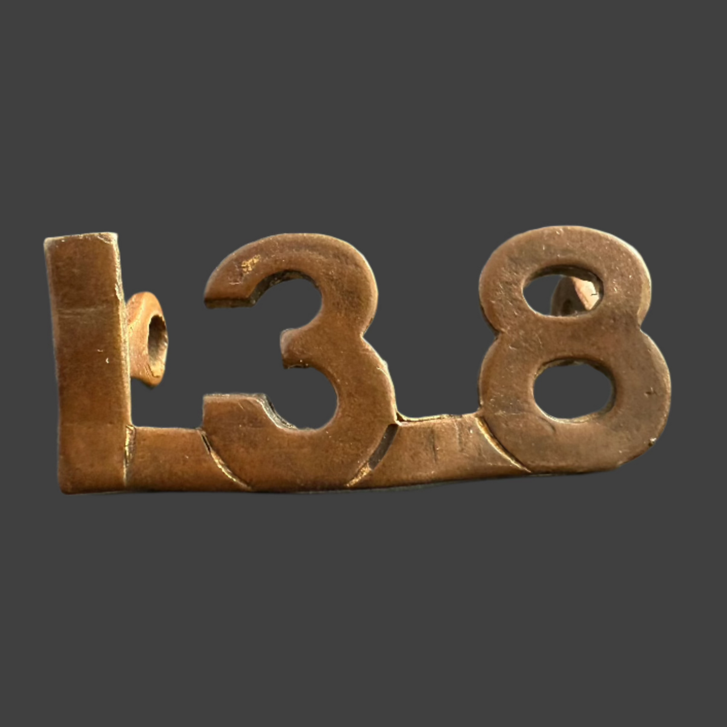 WWI - CEF Shoulder Numeral - 138th Infantry Battalion (Edmonton) - Birks