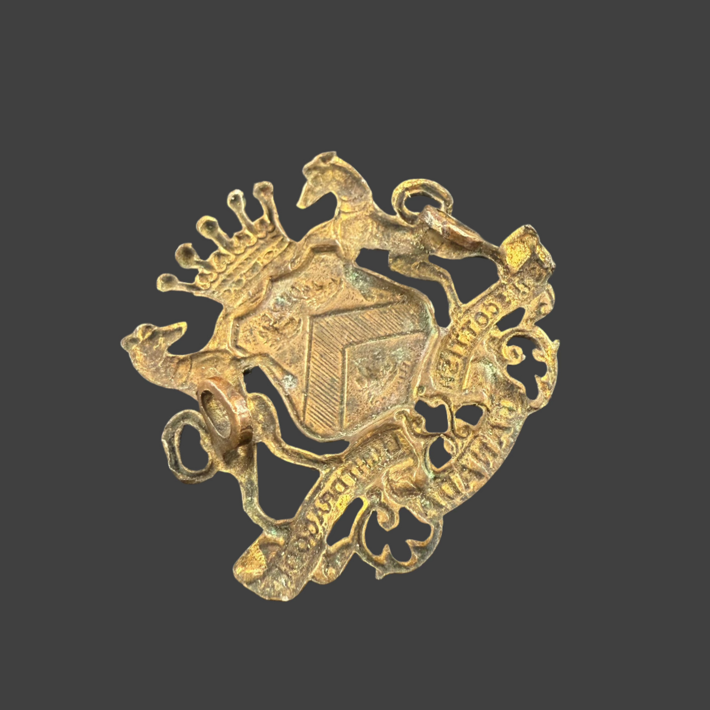 Pre-WWI - Canada - 13th Scottish Light Dragoons Officers' Collar Badge Circa 1910