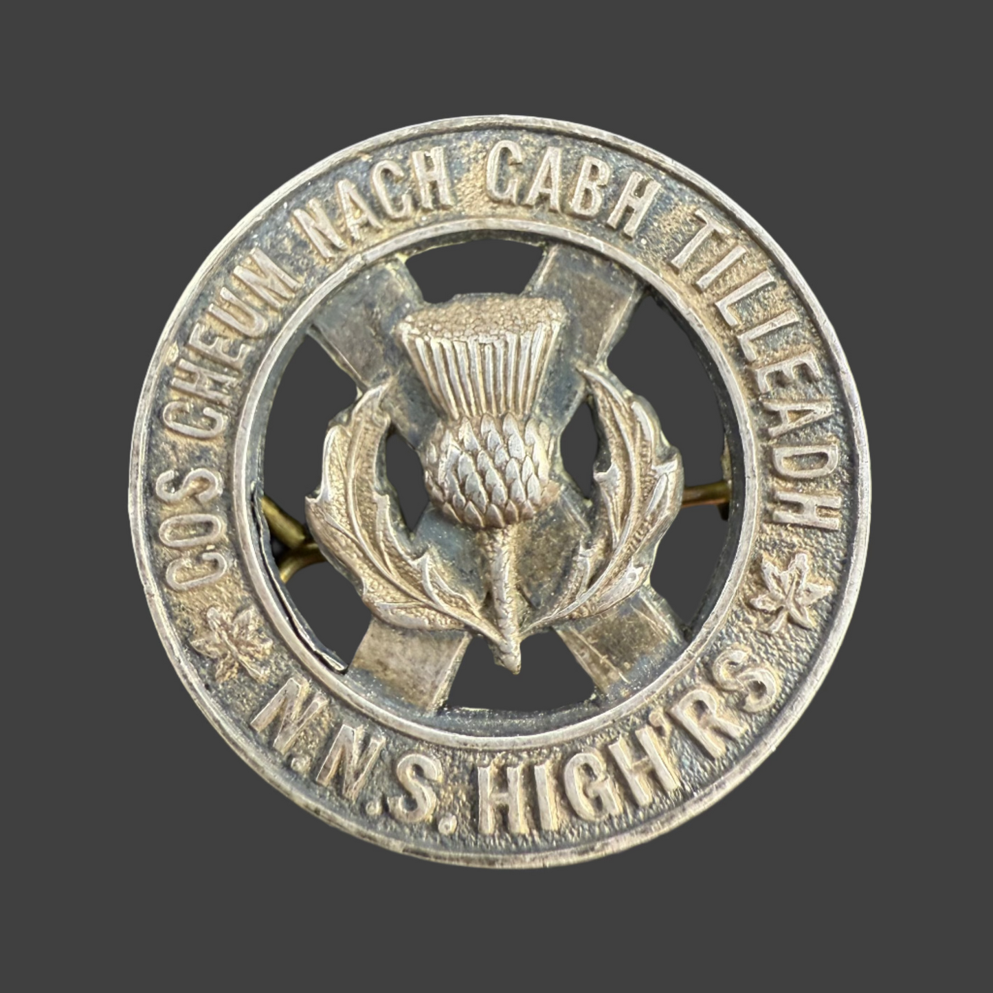 Canadian WWII - North Nova Scotia Highlanders - Officers' Sporran Badge