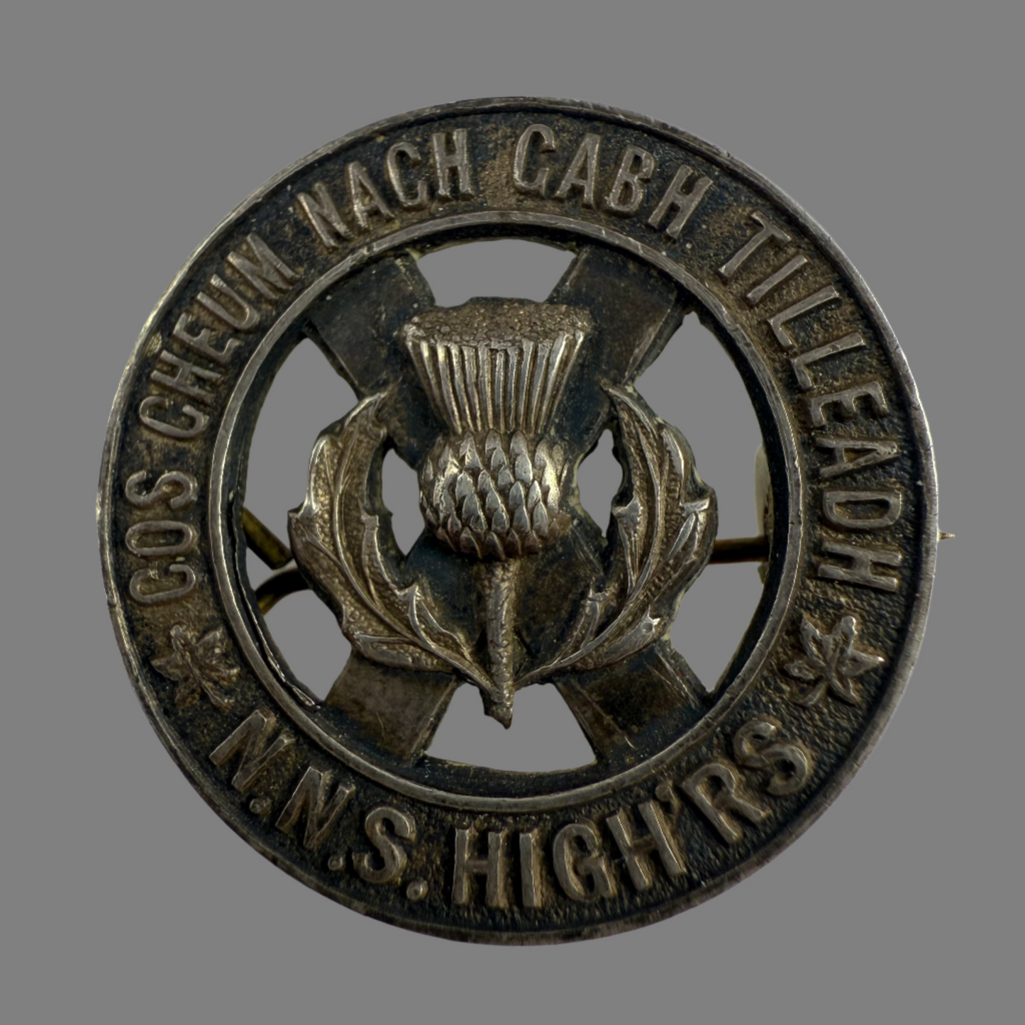 Canadian WWII - North Nova Scotia Highlanders - Officers' Sporran Badge