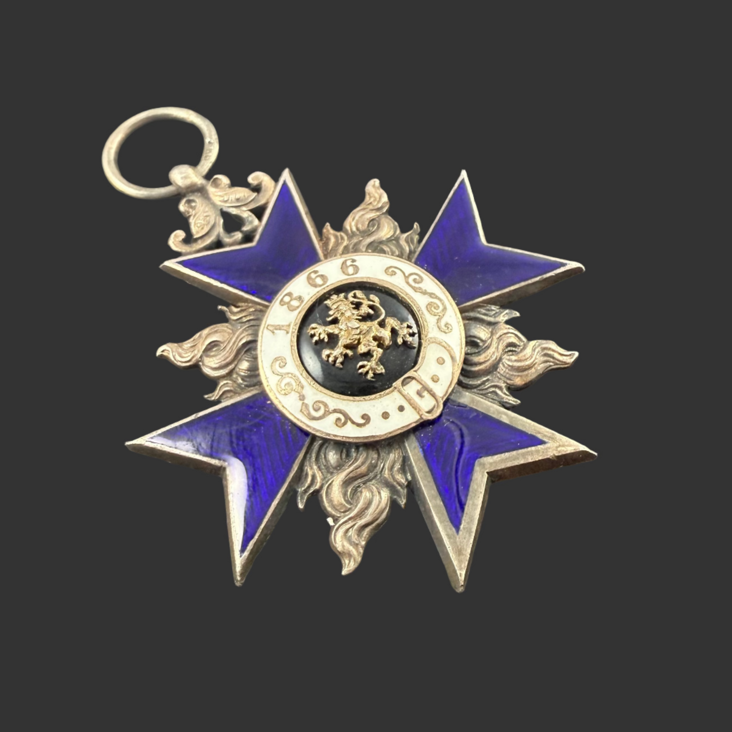 WWI Germany - Bavaria - Military Merit Order - 4th Class with Flames