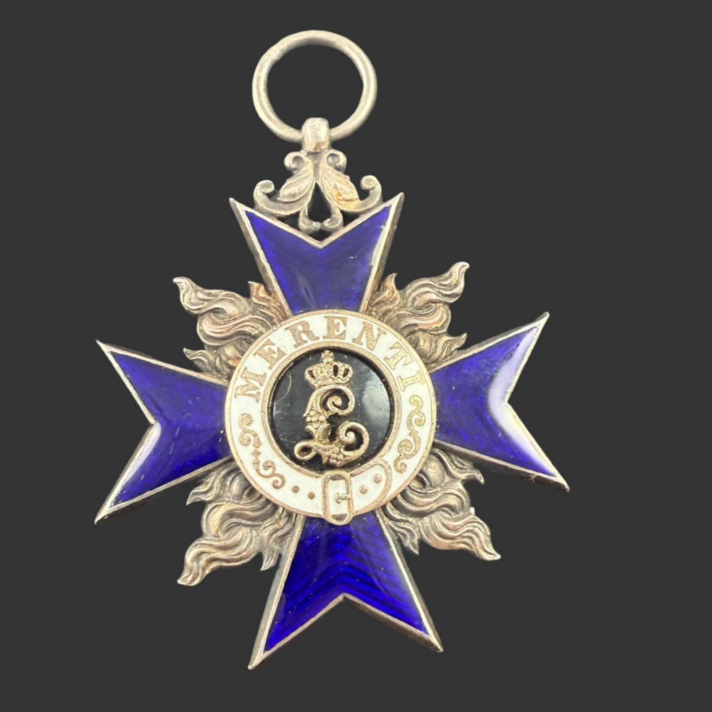 WWI Germany - Bavaria - Military Merit Order - 4th Class with Flames