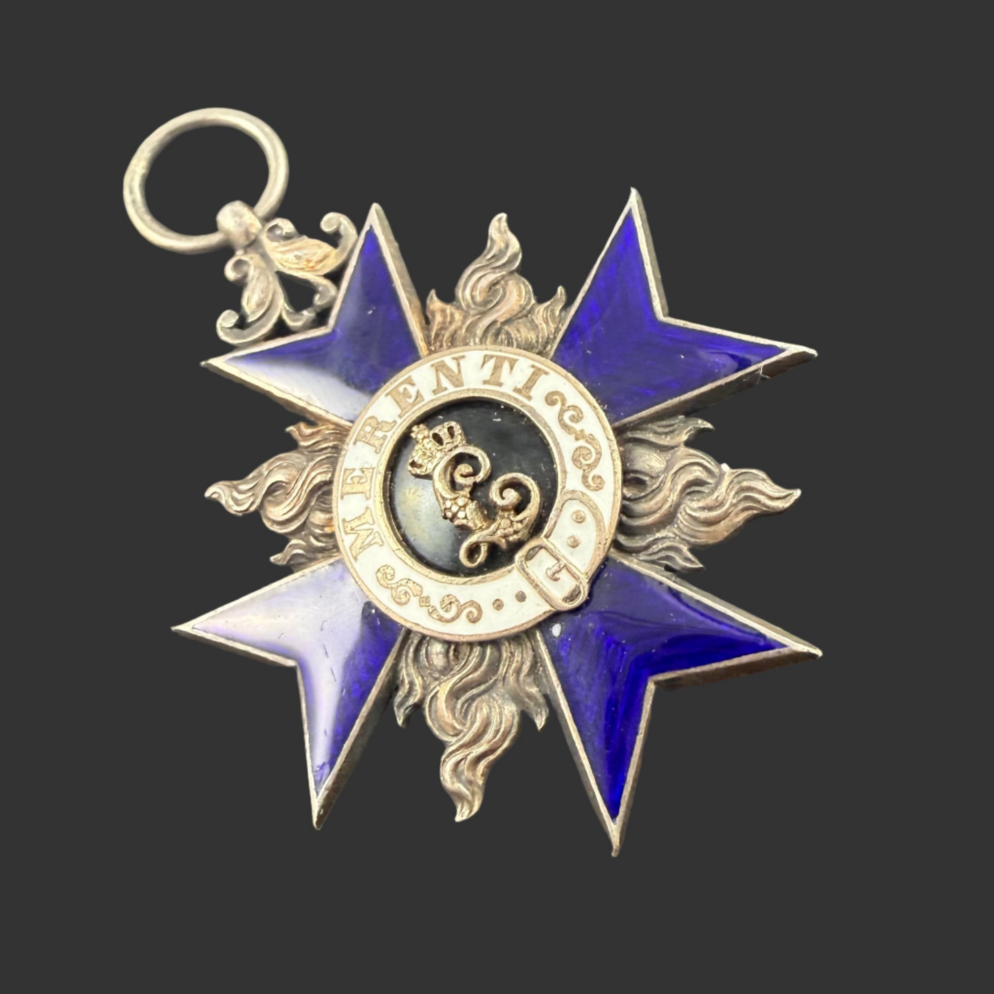 WWI Germany - Bavaria - Military Merit Order - 4th Class with Flames