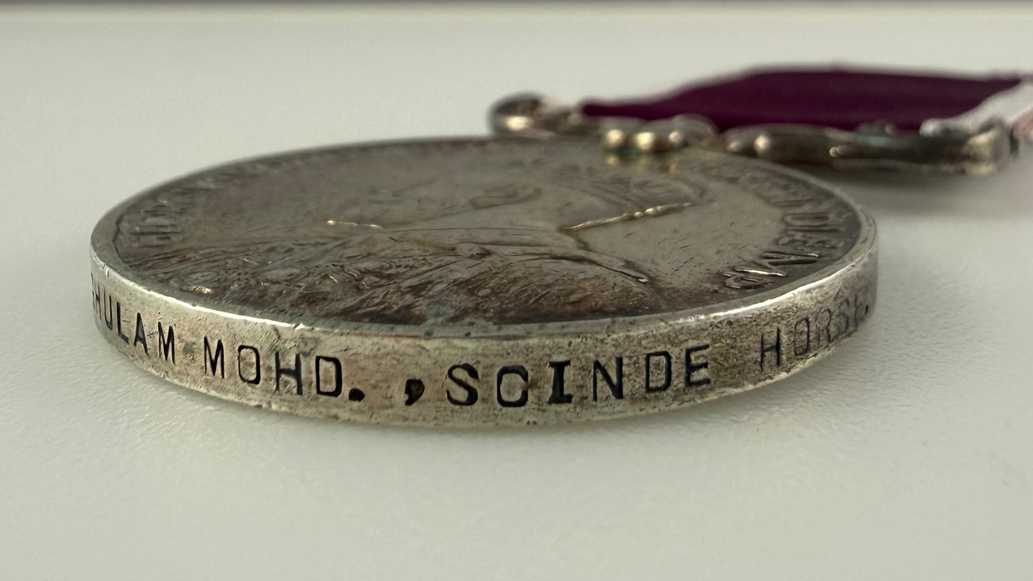 British - WWI Period - India Long Service and Good Conduct Medal - Scinde Horse