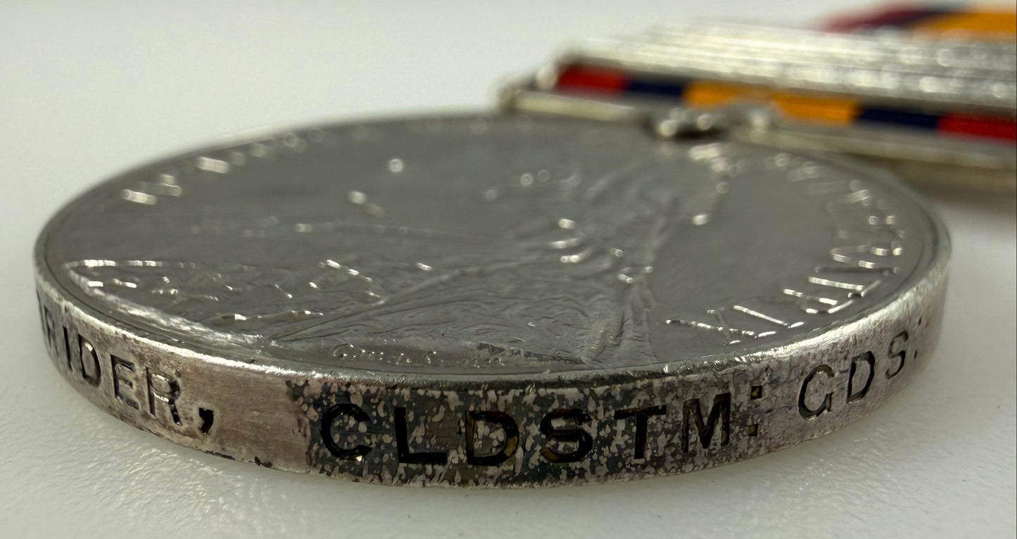 British - Pre-WWI - Queen's South Africa Medal - Coldstream Guards - Brider