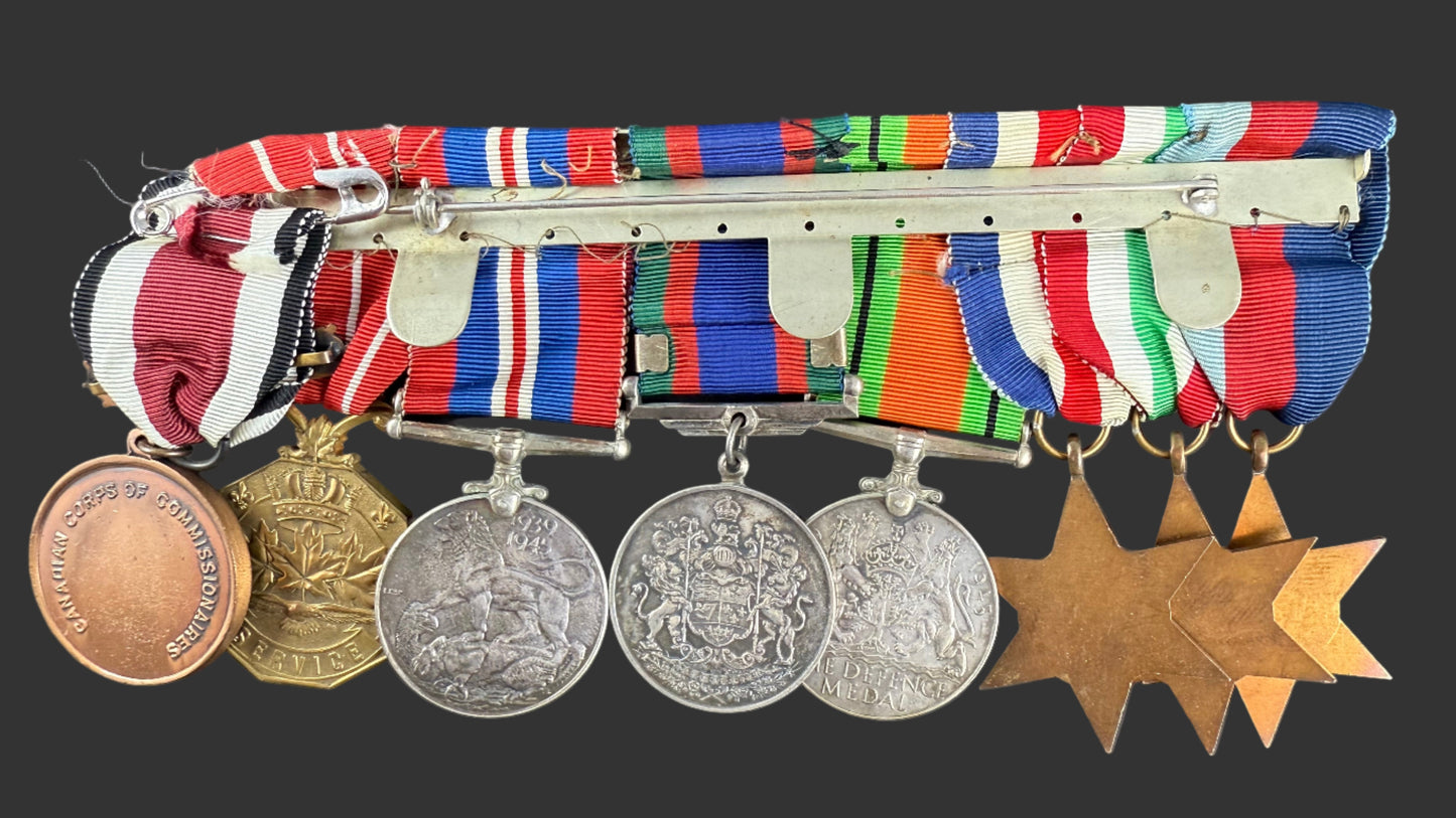 Canadian WWII - Medal Group - Royal Canadian Artillery - Robertson