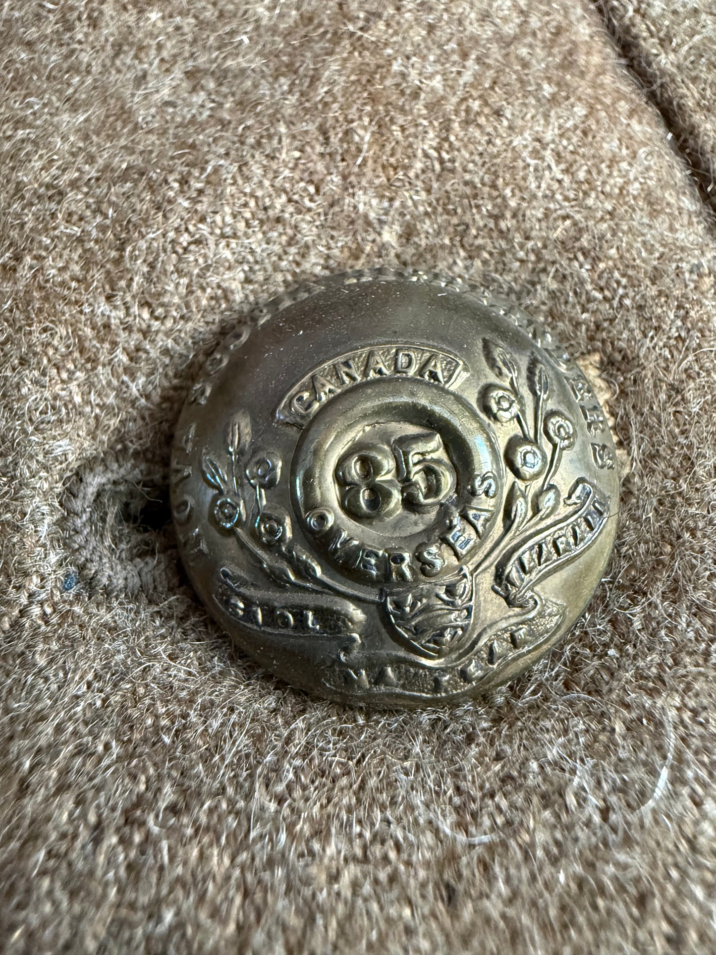 Canadian - WWI - 85th Canadian Infantry Battalion (Nova Scotia Highlanders) - Five Button Tunic - Named - Wounded Vimy Ridge