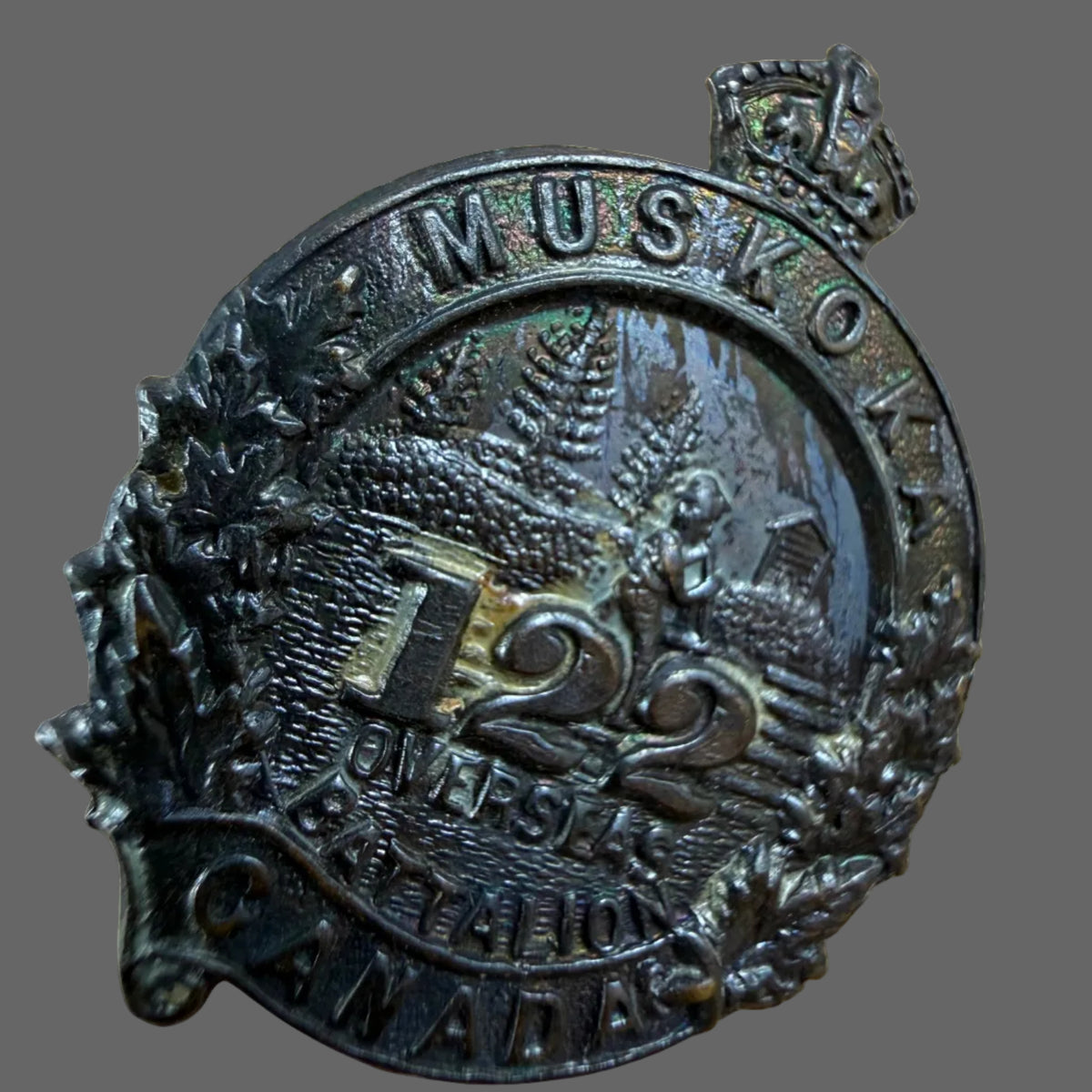 Canadian – WWI – 122nd Canadian Infantry Battalion (Muskoka) - Collar Badges