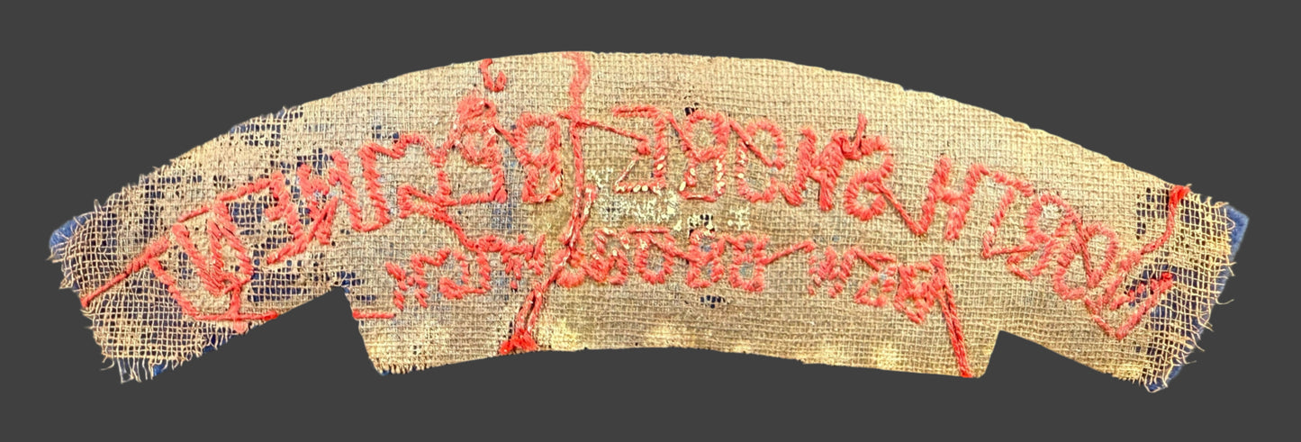 Canadian WWII - North Shore Regiment - New Brunswick - Cloth Shoulder Title