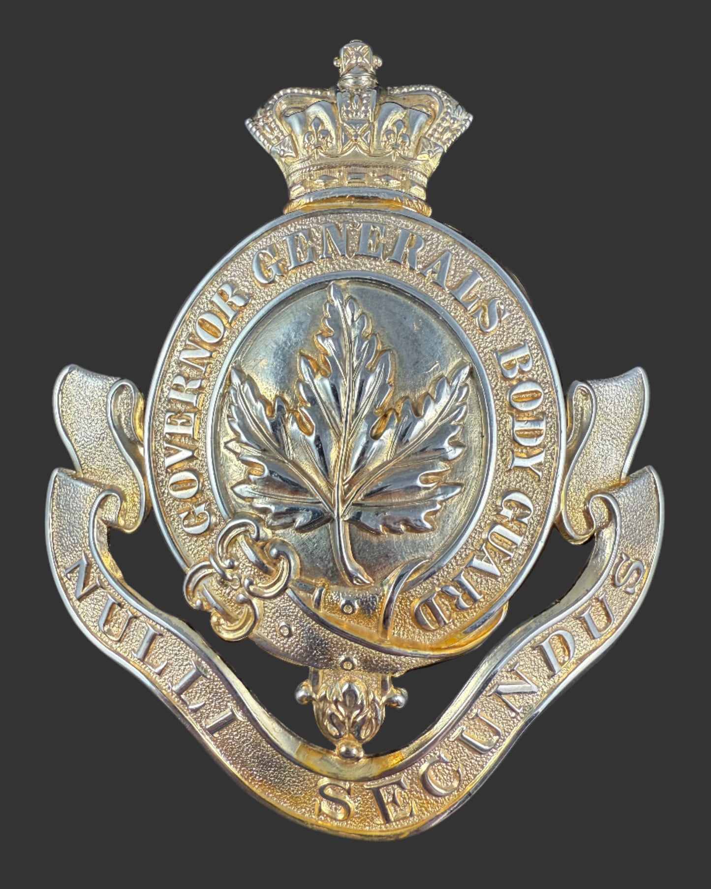 Canadian Pre-WWI - Governor General's Body Guard (GGBG) - Helmet Plate - Officers' - Victorian