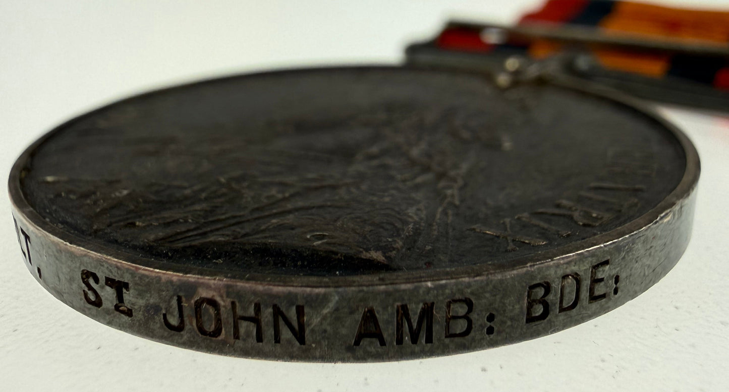 British - Pre-WWI / WWI - Medal Group to St John Ambulance Brigade / Royal Navy - Holt
