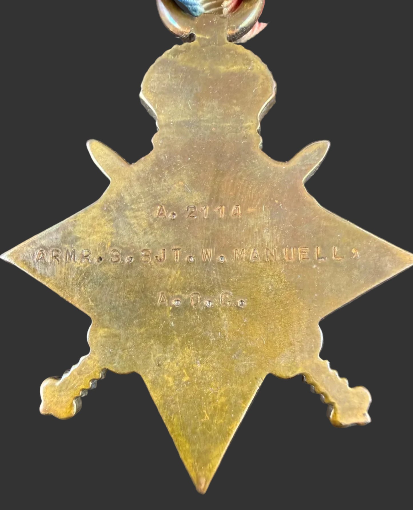 British - WWI - 1914-15 Medal Trio and Meritorious Service Medal Group - Army Ordinance Corps - Manvell