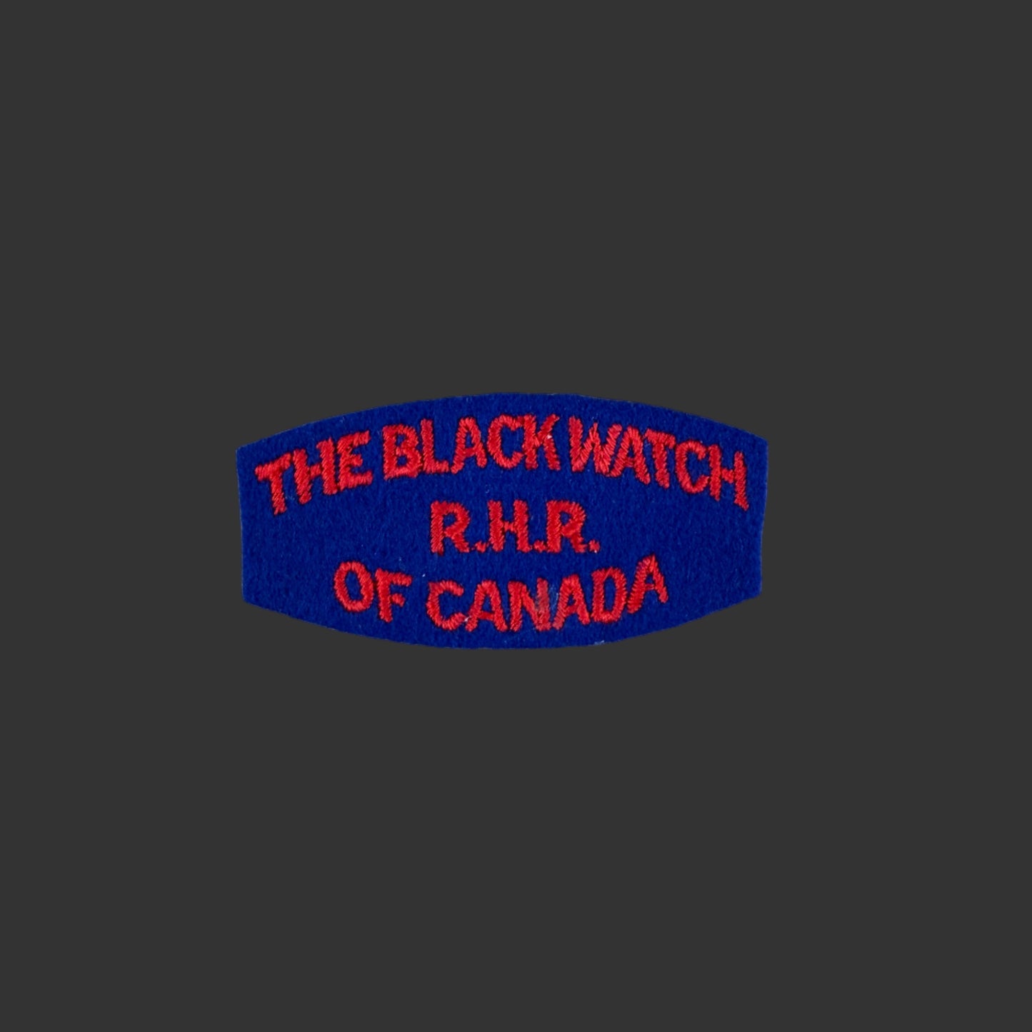 Canadian WWII - Black Watch (R.H.R.) of Canada - Cloth Shoulder Title