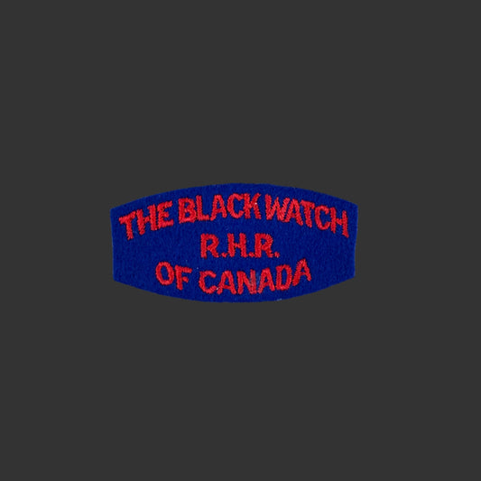 Canadian WWII - Black Watch (R.H.R.) of Canada - Cloth Shoulder Title