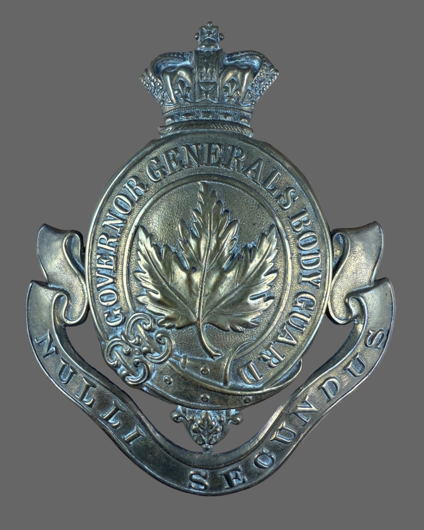 Canadian Pre-WWI - Governor General's Body Guard (GGBG) - Helmet Plate - Victorian