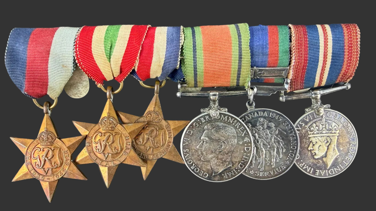 Canadian WWII - Medal Group - 8th Princess Louise's (New Brunswick) Hussars - Snelling